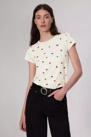 All Over Ladybug Tee White Multi