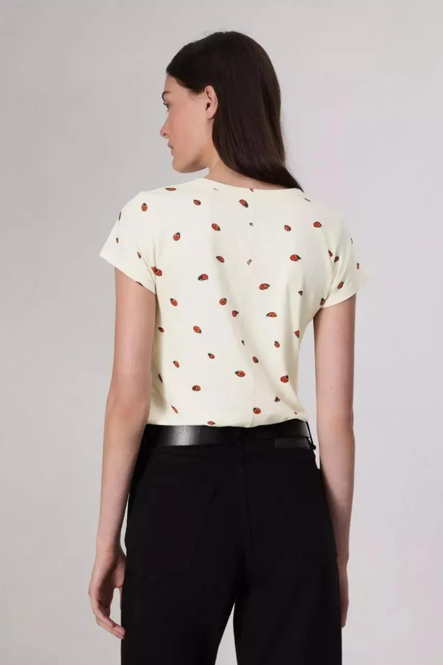 All Over Ladybug Tee White Multi