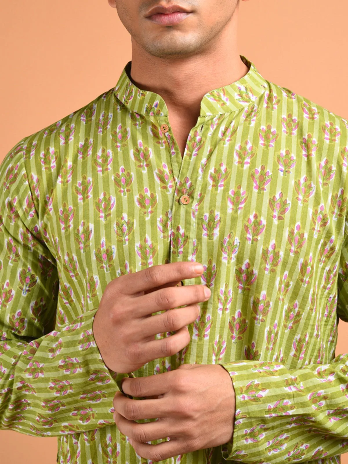 Bagh Men's Kurta Green