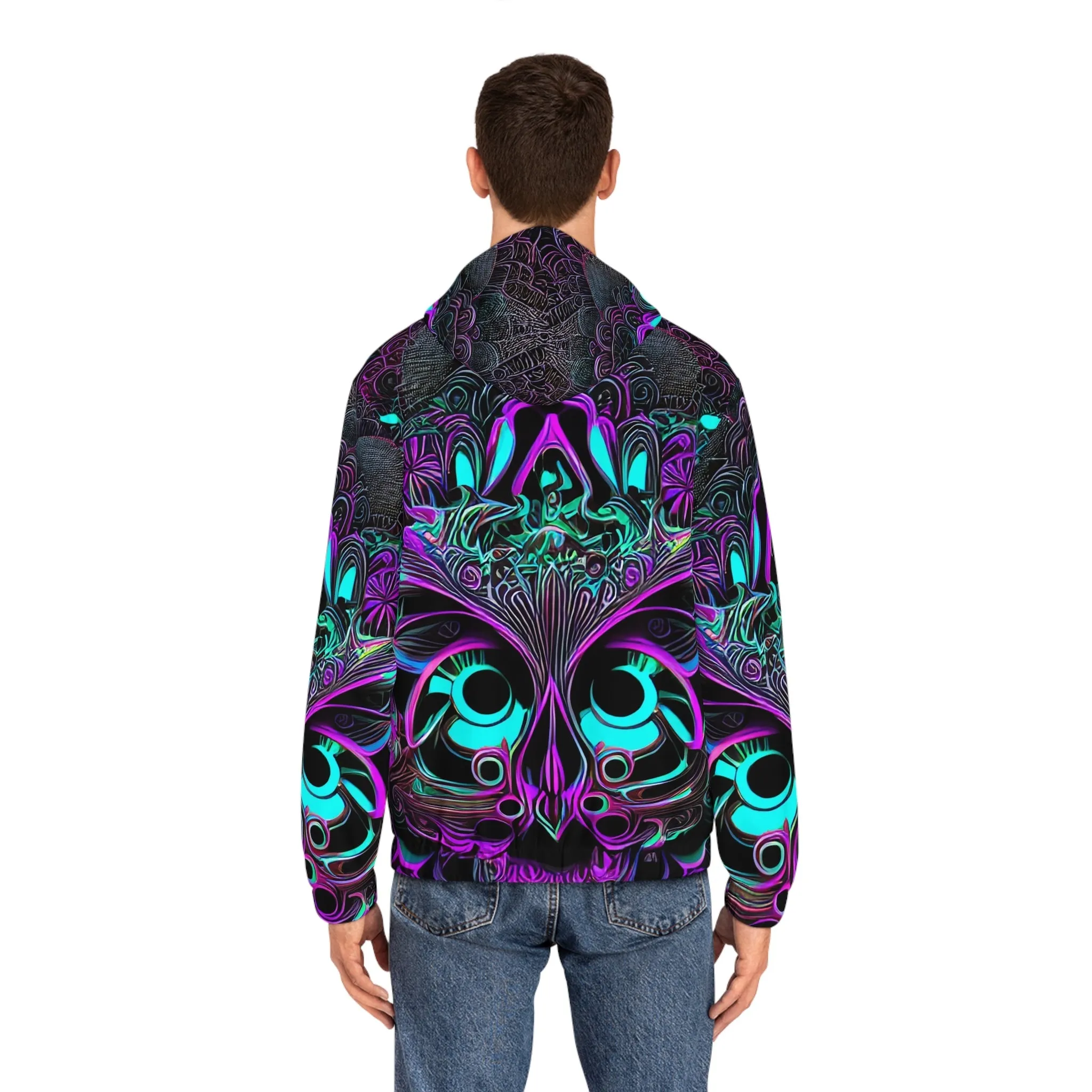 Bass Forest - Men's Full-Zip Hoodie (AOP)