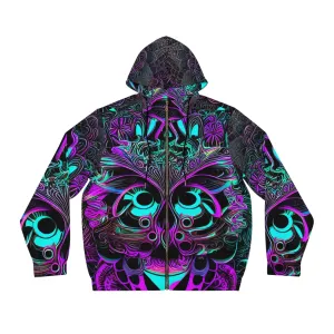 Bass Forest - Men's Full-Zip Hoodie (AOP)