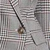 Bellamy Double Breasted Plaid Blazer
