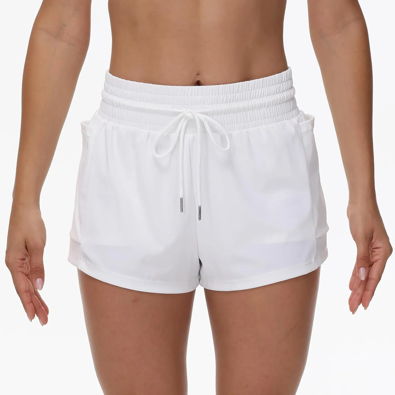 Blaosn Flowy Running Shorts for Women Workout Athletic Gym Yoga Golf Skort Skirt High Waisted Pants Cute Clothes Summer