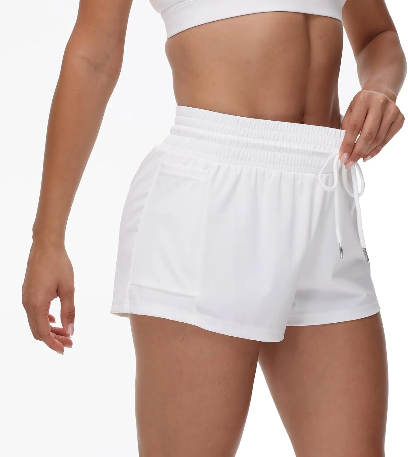 Blaosn Flowy Running Shorts for Women Workout Athletic Gym Yoga Golf Skort Skirt High Waisted Pants Cute Clothes Summer