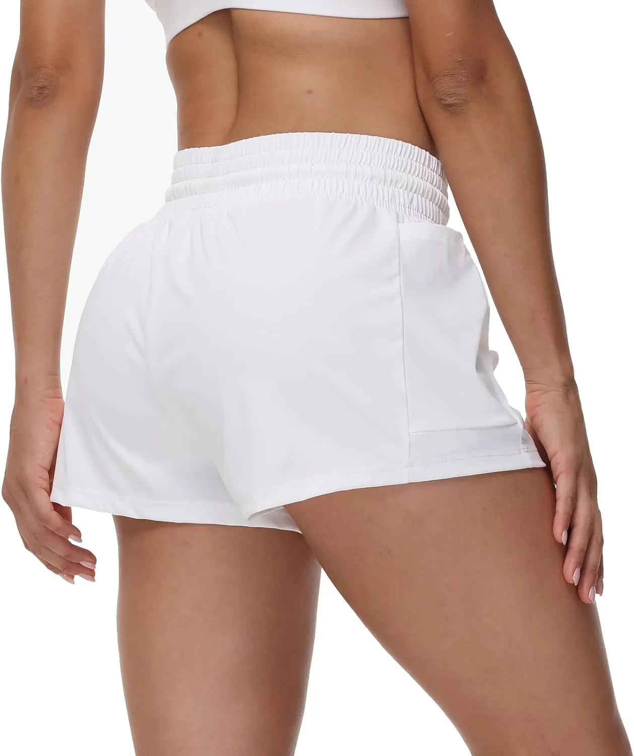 Blaosn Flowy Running Shorts for Women Workout Athletic Gym Yoga Golf Skort Skirt High Waisted Pants Cute Clothes Summer