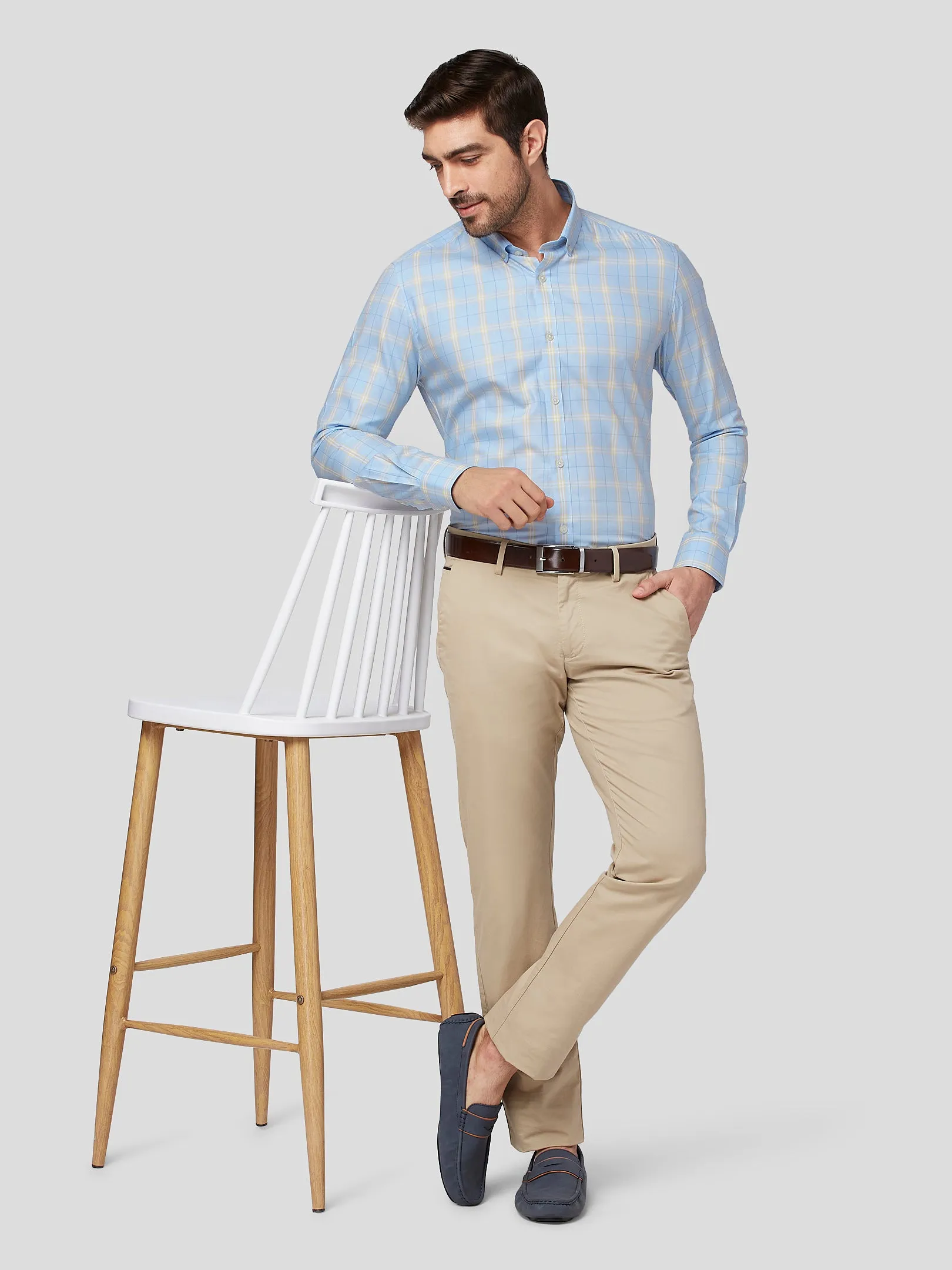 Brainiac Sporty Twill Check Shirt