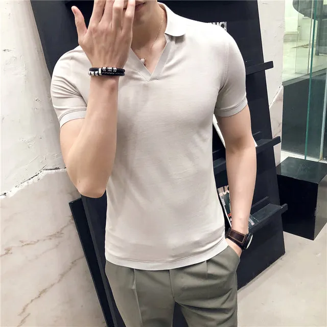 British Solid Short Sleeve Polo Shirt
