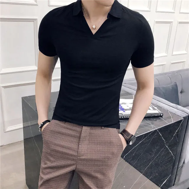 British Solid Short Sleeve Polo Shirt