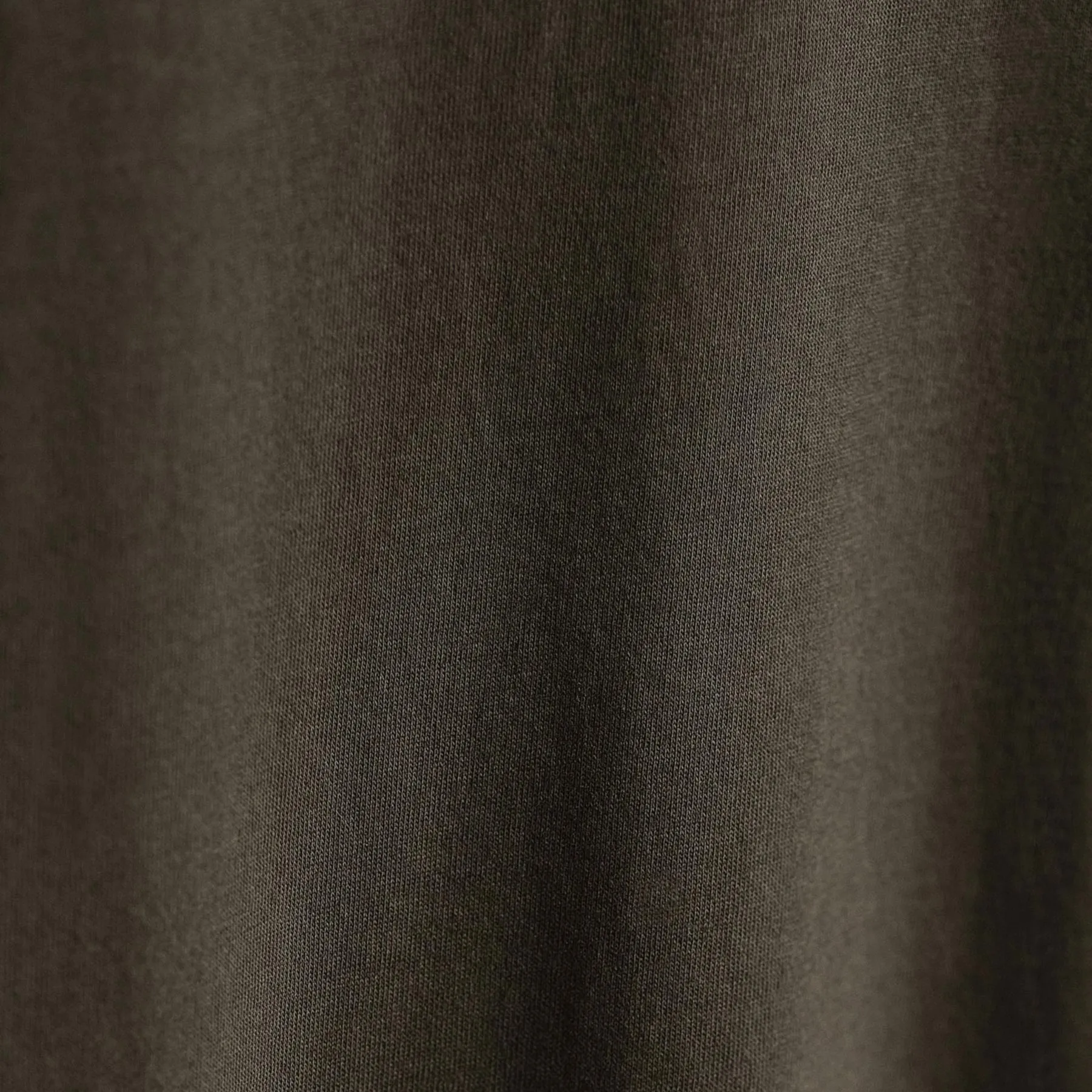 Brushed Lotus Long Sleeve Crew - Army Green