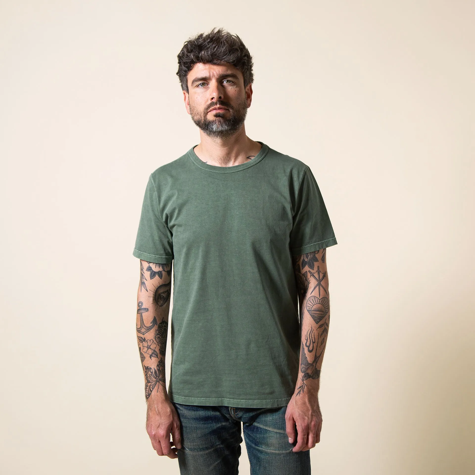 BT-08 CLASSIC TEE sage green compact jersey