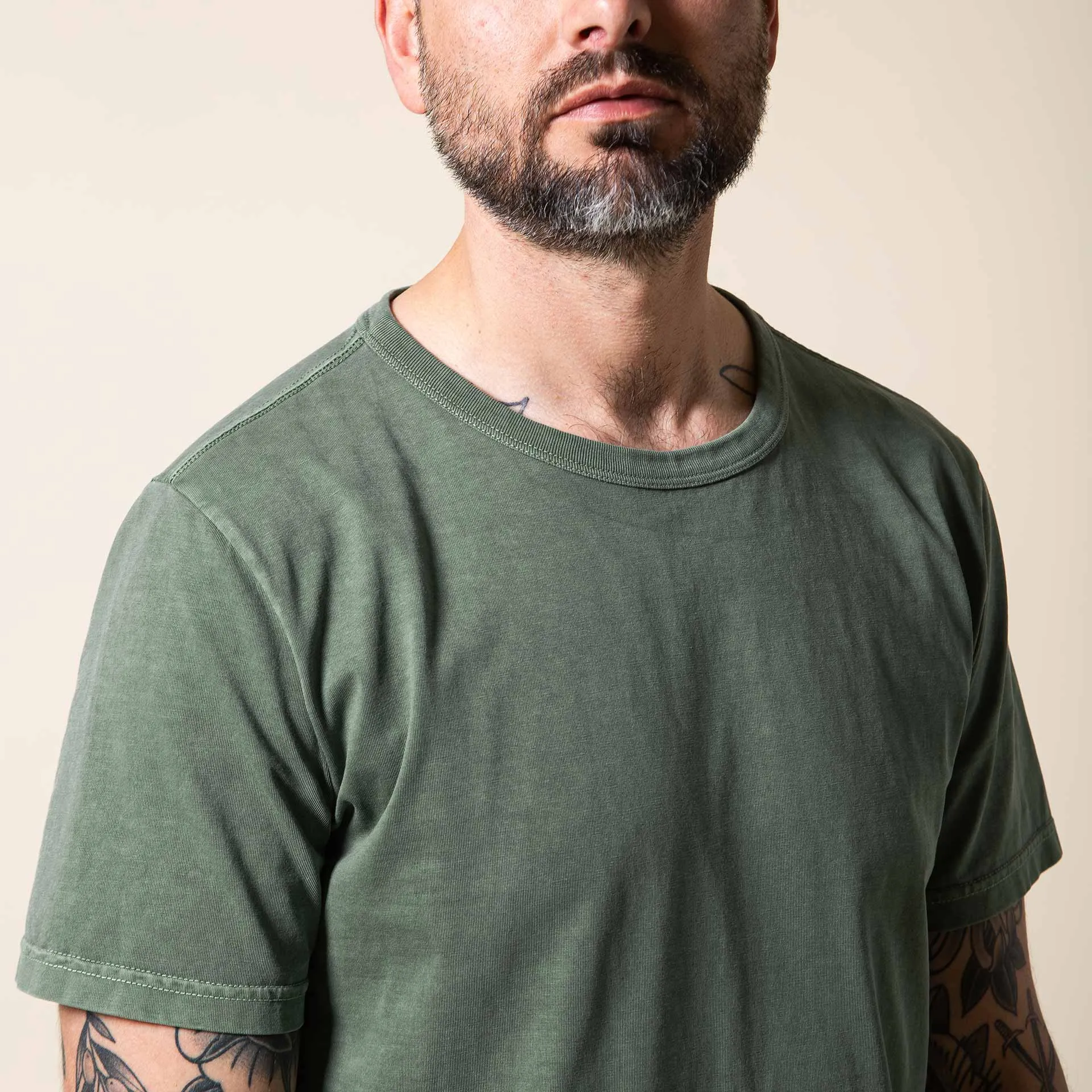 BT-08 CLASSIC TEE sage green compact jersey