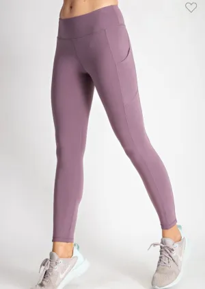 Butter Soft Leggings Dk Mauve