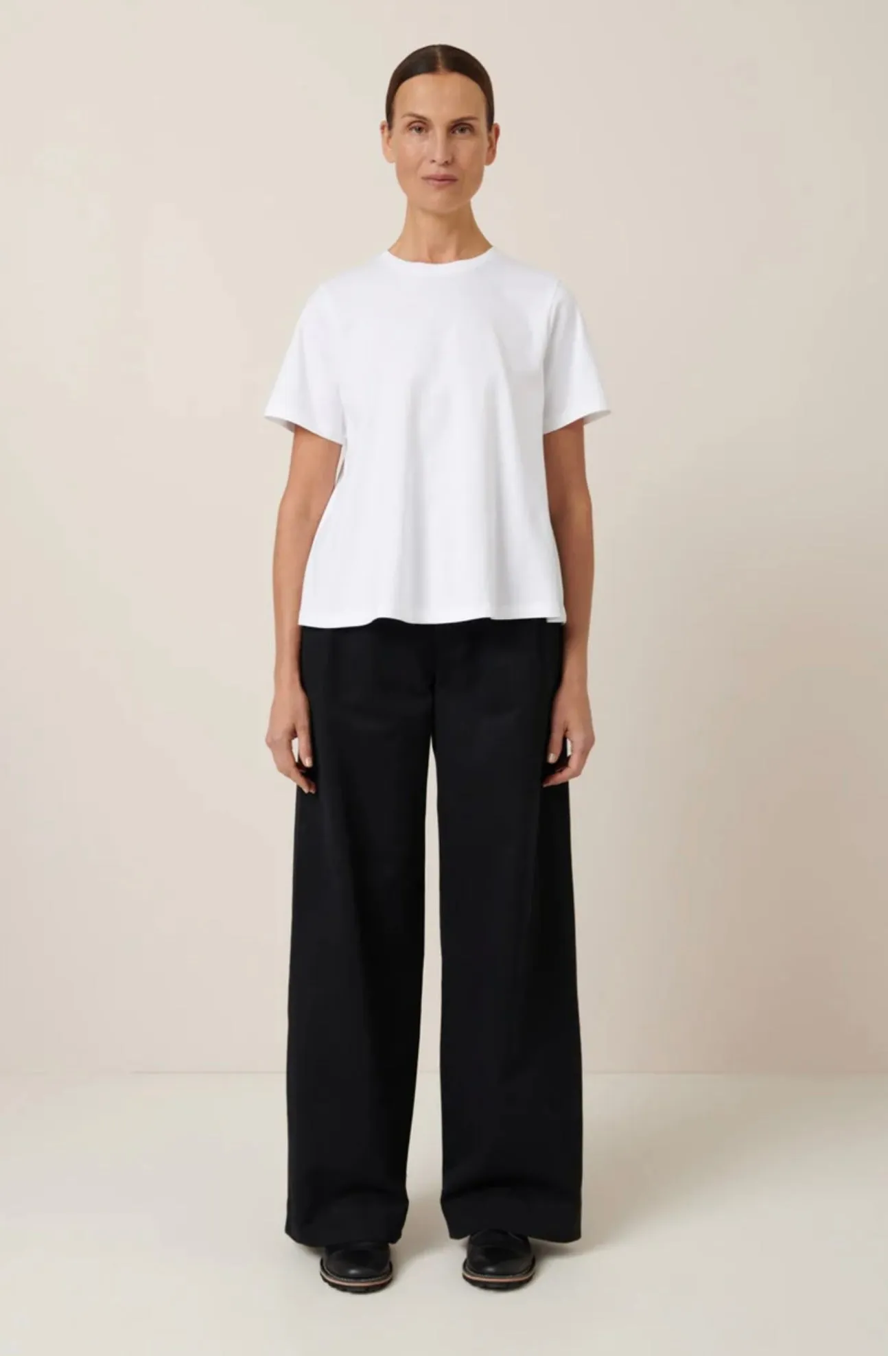Classic A-Line Tee in White | Kowtow