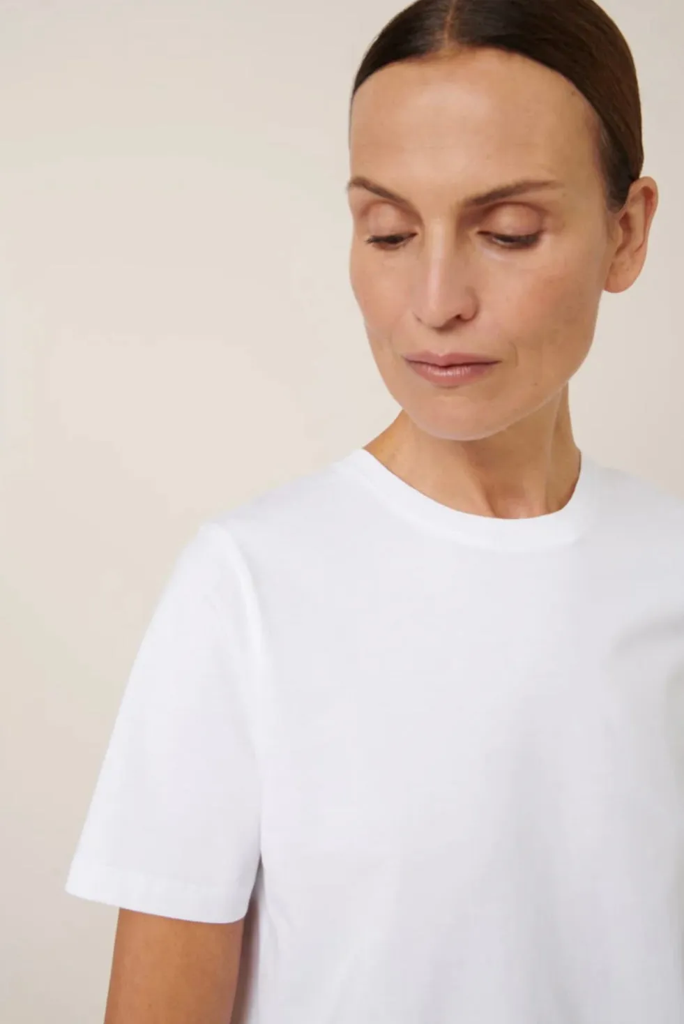 Classic A-Line Tee in White | Kowtow
