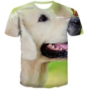Dog T-shirt Men Animal Tshirts Cool Lovely Tshirts Novelty Novel Tshirts Casual Harajuku T shirts Funny Short Sleeve Fashion