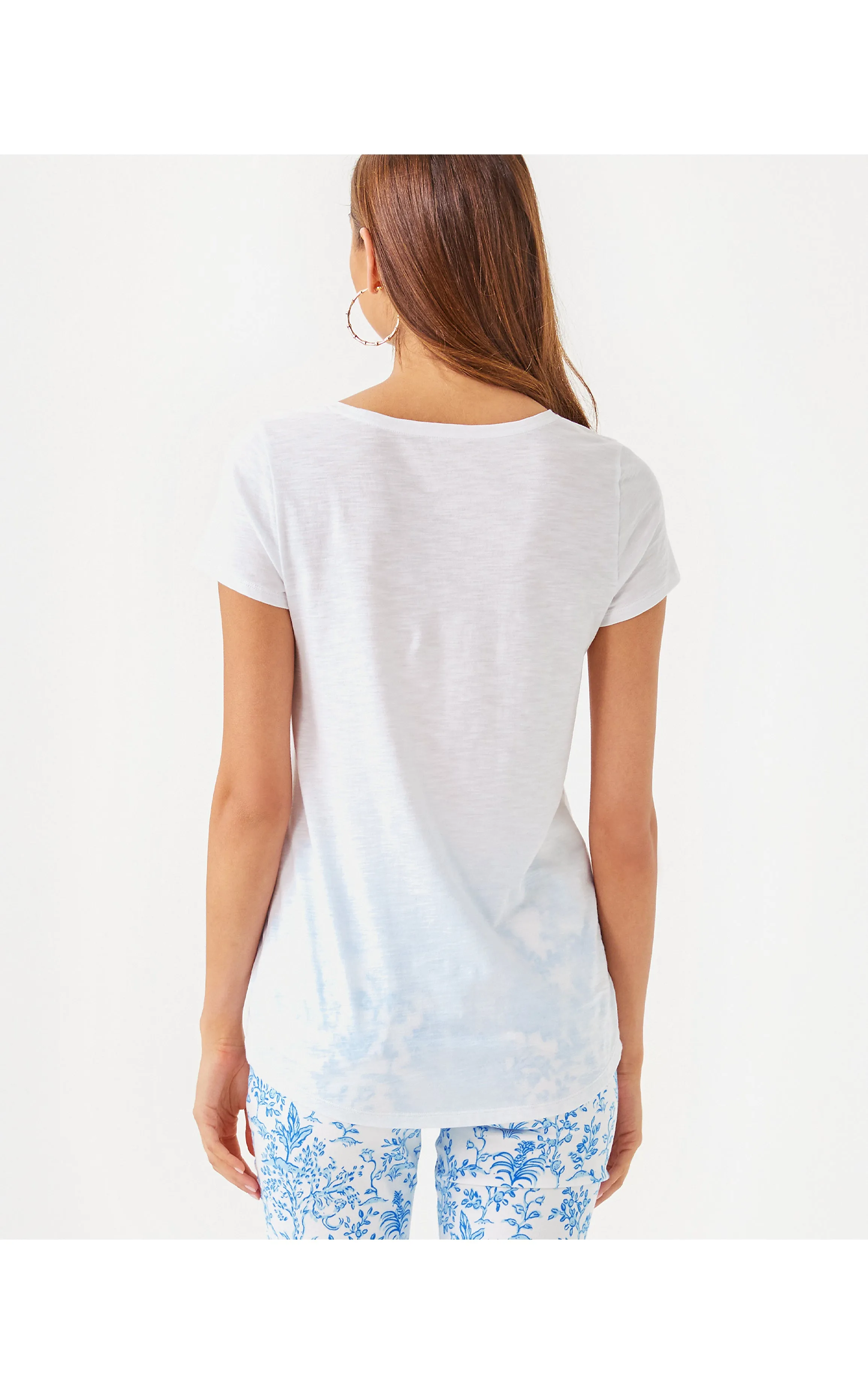 Etta Scoop Neck Top Resort White