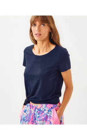 Etta Scoop Neck Top True Navy