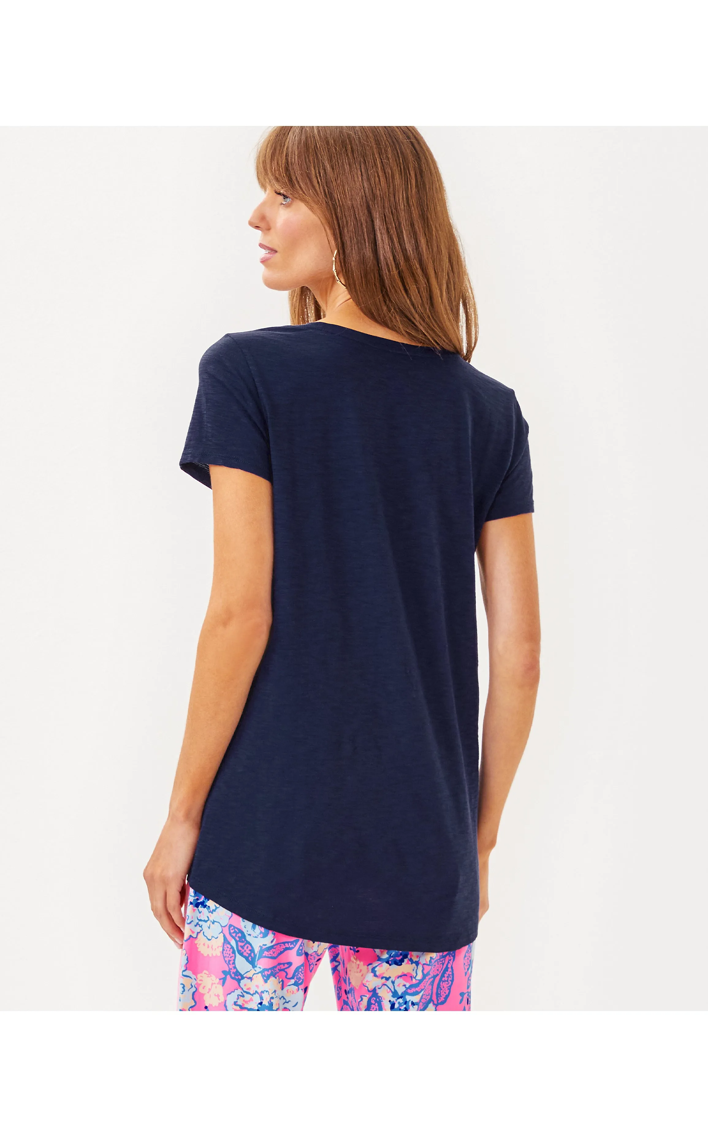 Etta Scoop Neck Top True Navy