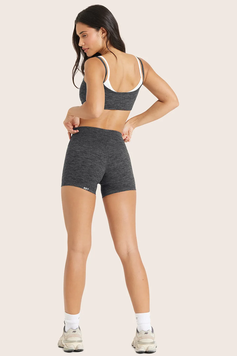 FORMCLOUD® CLOUD SHORTS - PEPPER HEATHER GREY