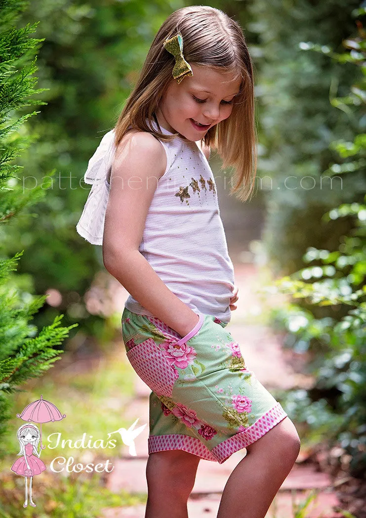 Honeybuns | Girls Shorts Sewing Pattern