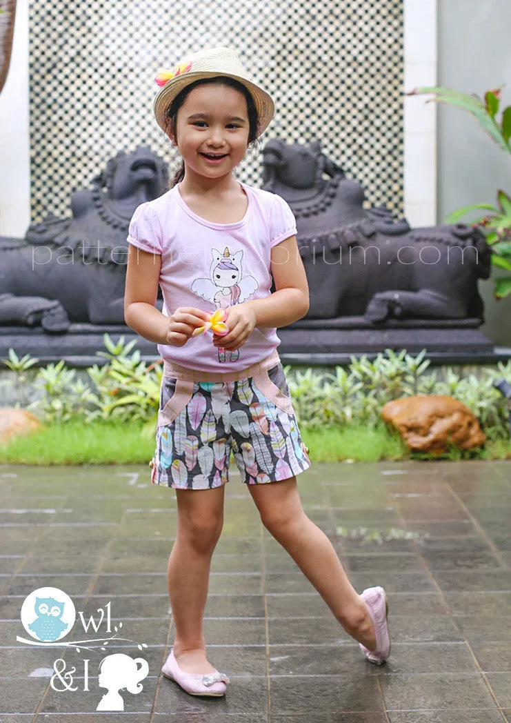 Honeybuns | Girls Shorts Sewing Pattern