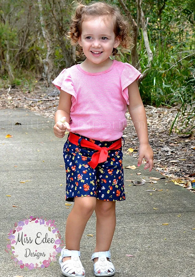 Honeybuns | Girls Shorts Sewing Pattern
