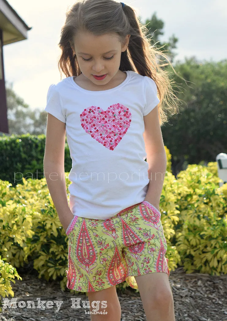 Honeybuns | Girls Shorts Sewing Pattern