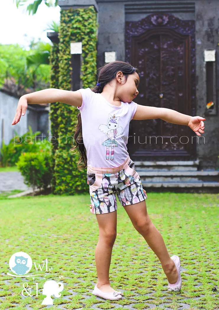 Honeybuns | Girls Shorts Sewing Pattern
