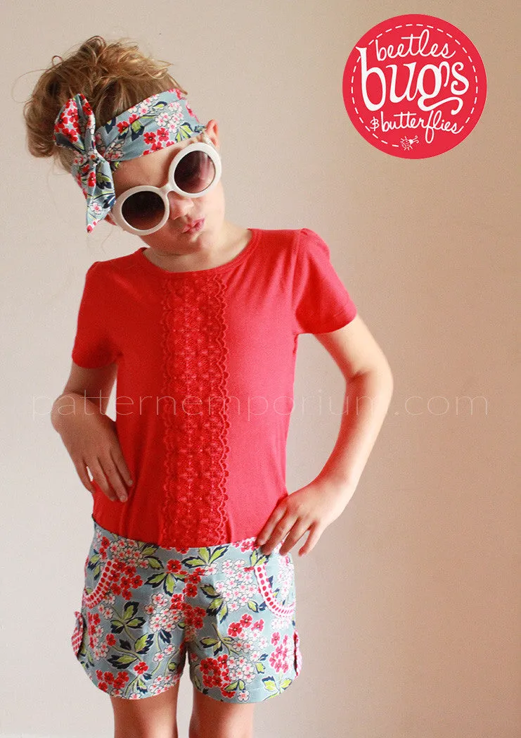 Honeybuns | Girls Shorts Sewing Pattern