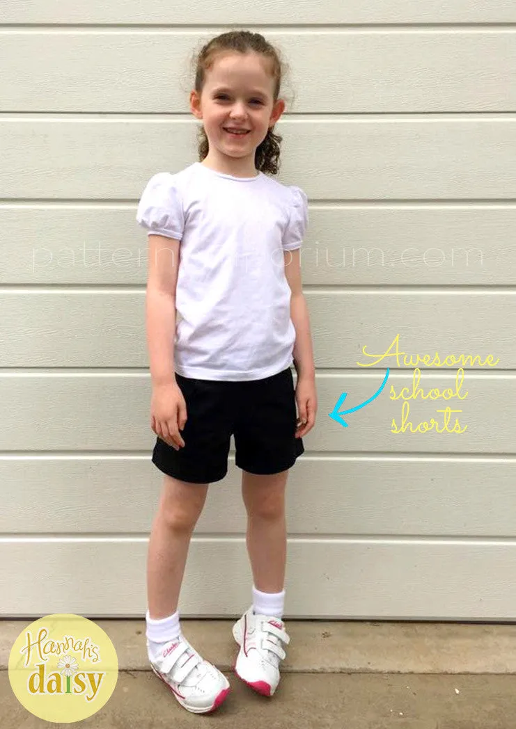 Honeybuns | Girls Shorts Sewing Pattern