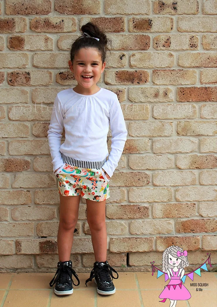 Honeybuns | Girls Shorts Sewing Pattern