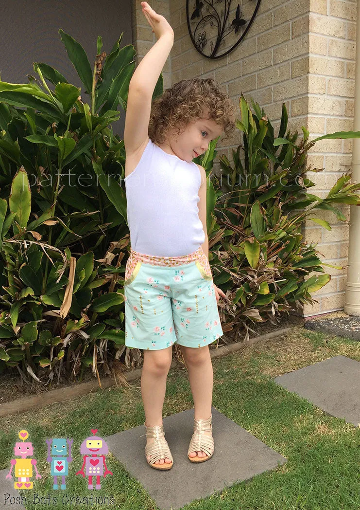 Honeybuns | Girls Shorts Sewing Pattern