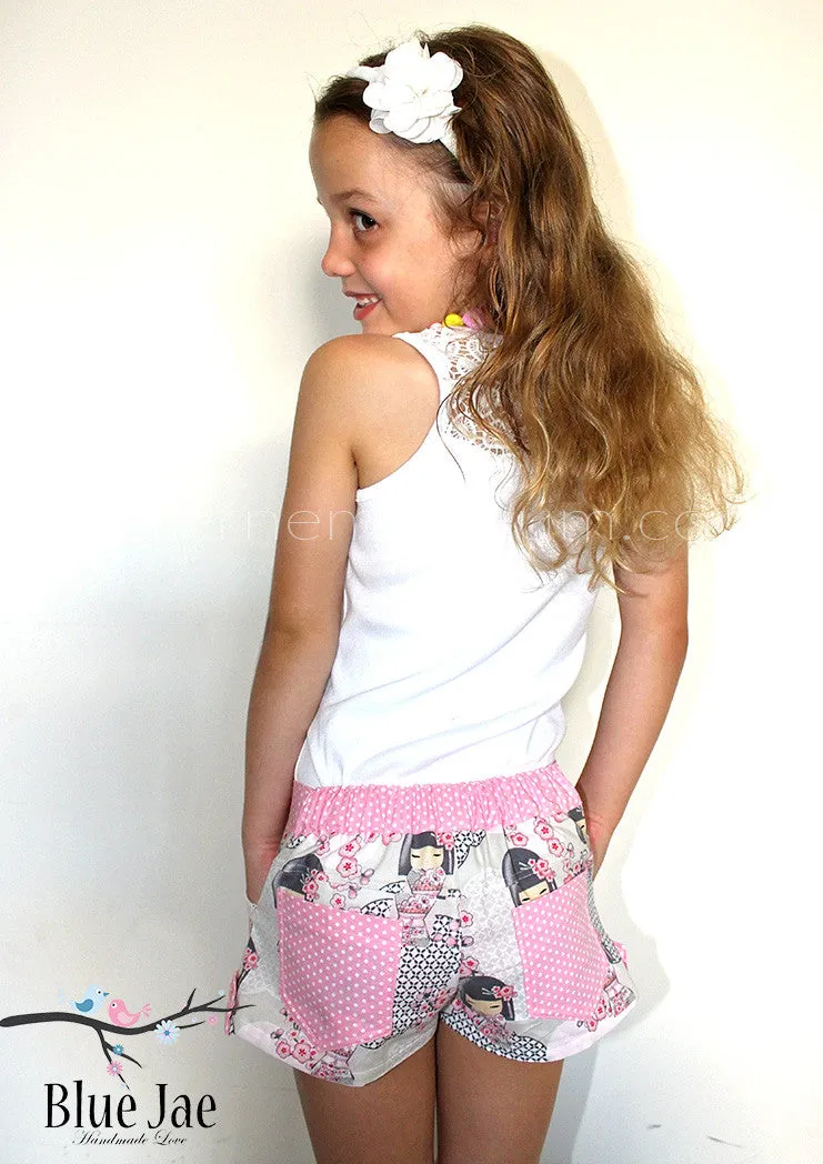 Honeybuns | Girls Shorts Sewing Pattern