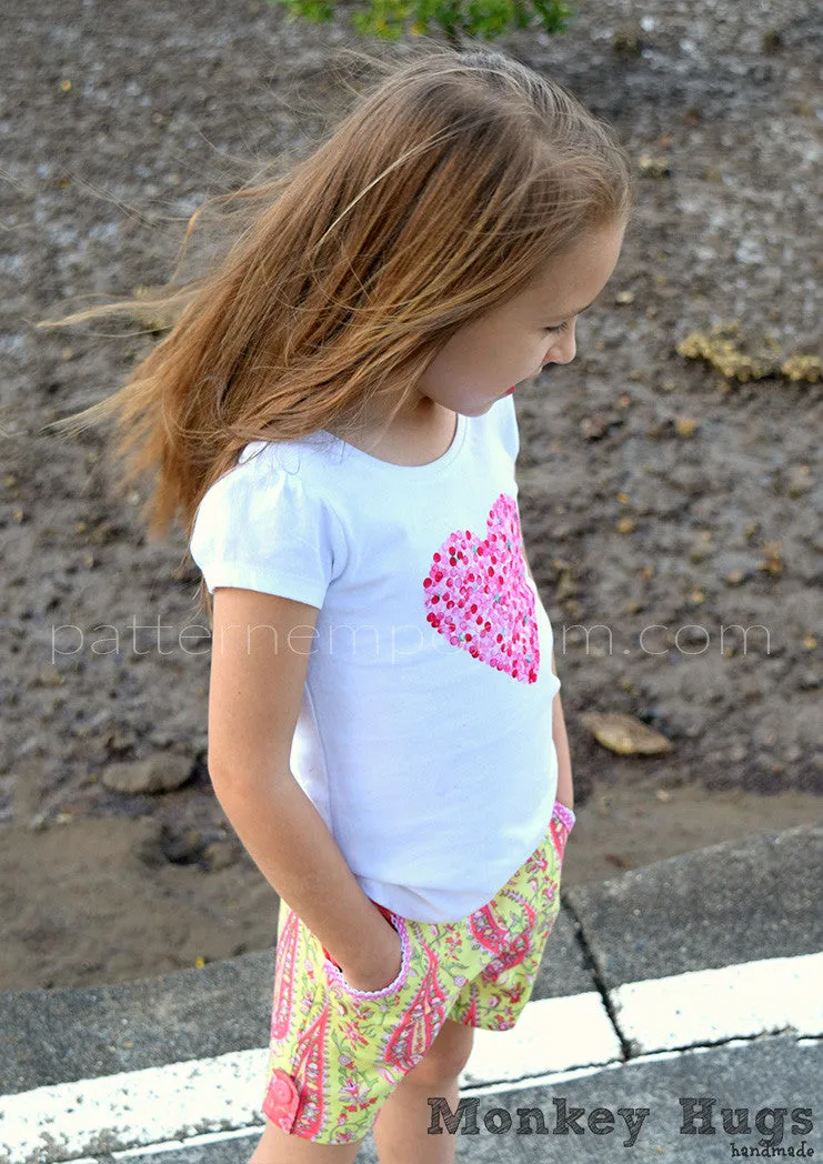 Honeybuns | Girls Shorts Sewing Pattern