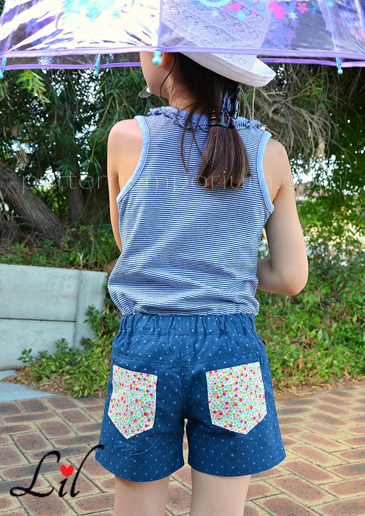 Honeybuns | Girls Shorts Sewing Pattern