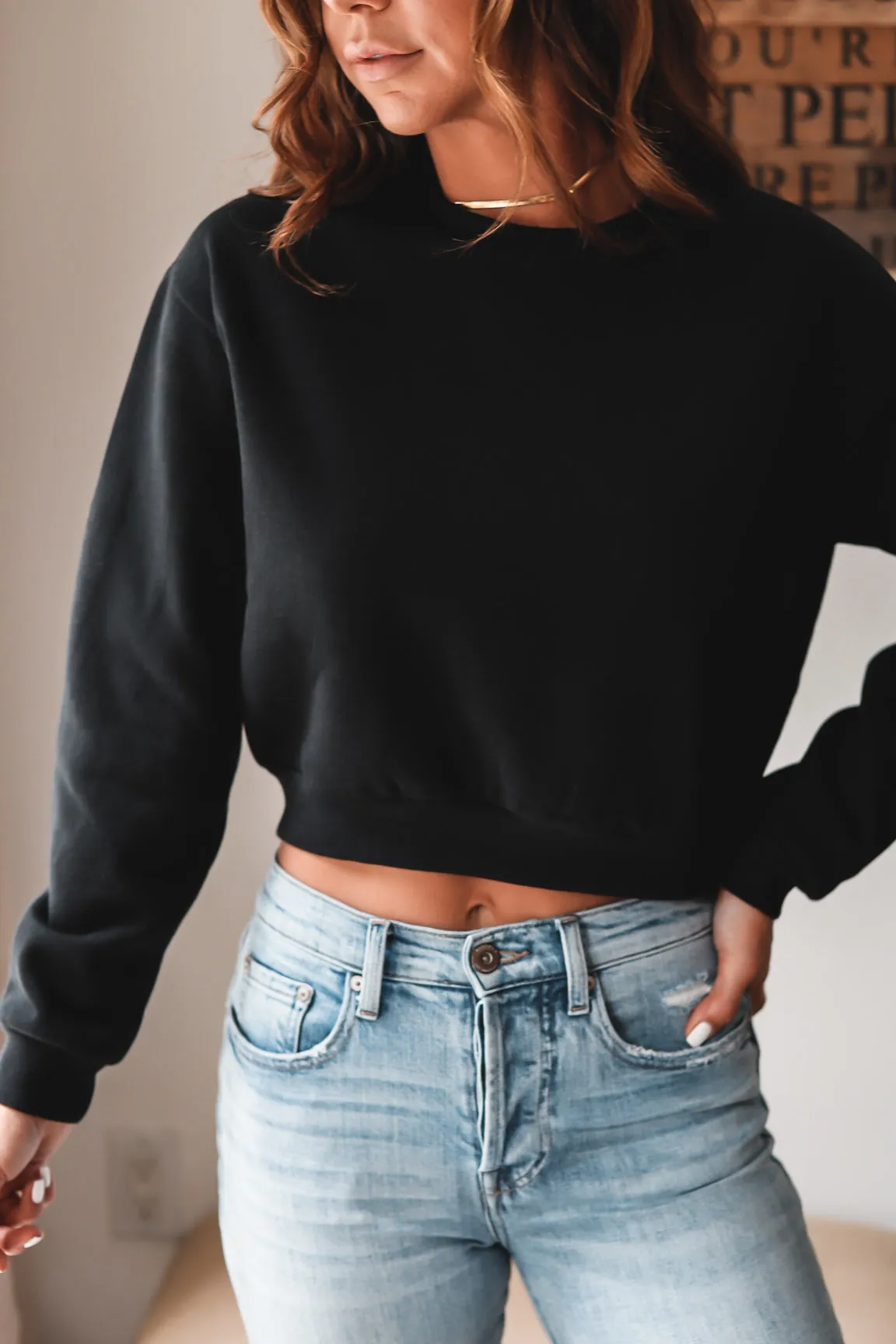Katie Cropped Sweatshirt