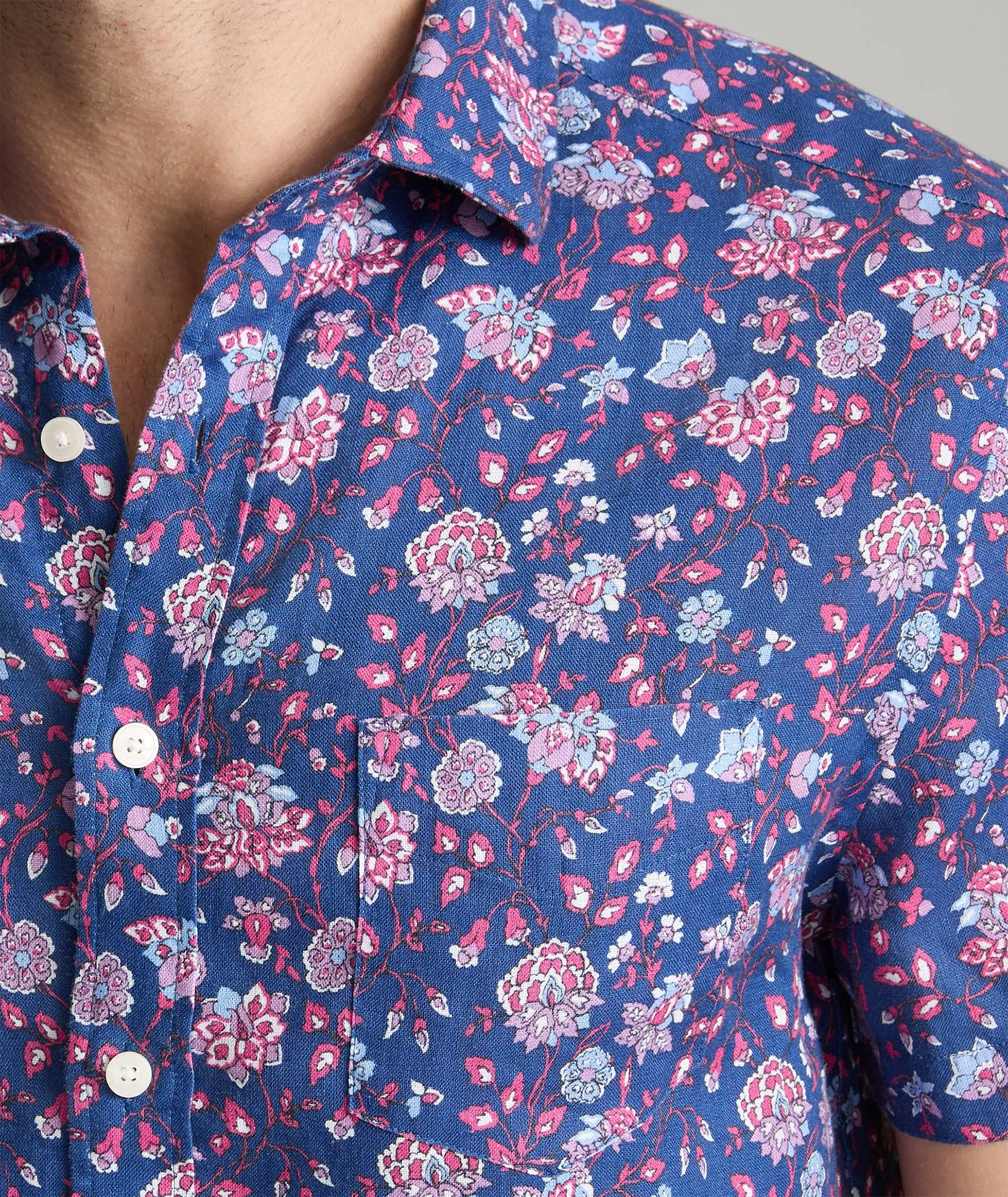 Linen Short-Sleeve Scott Shirt