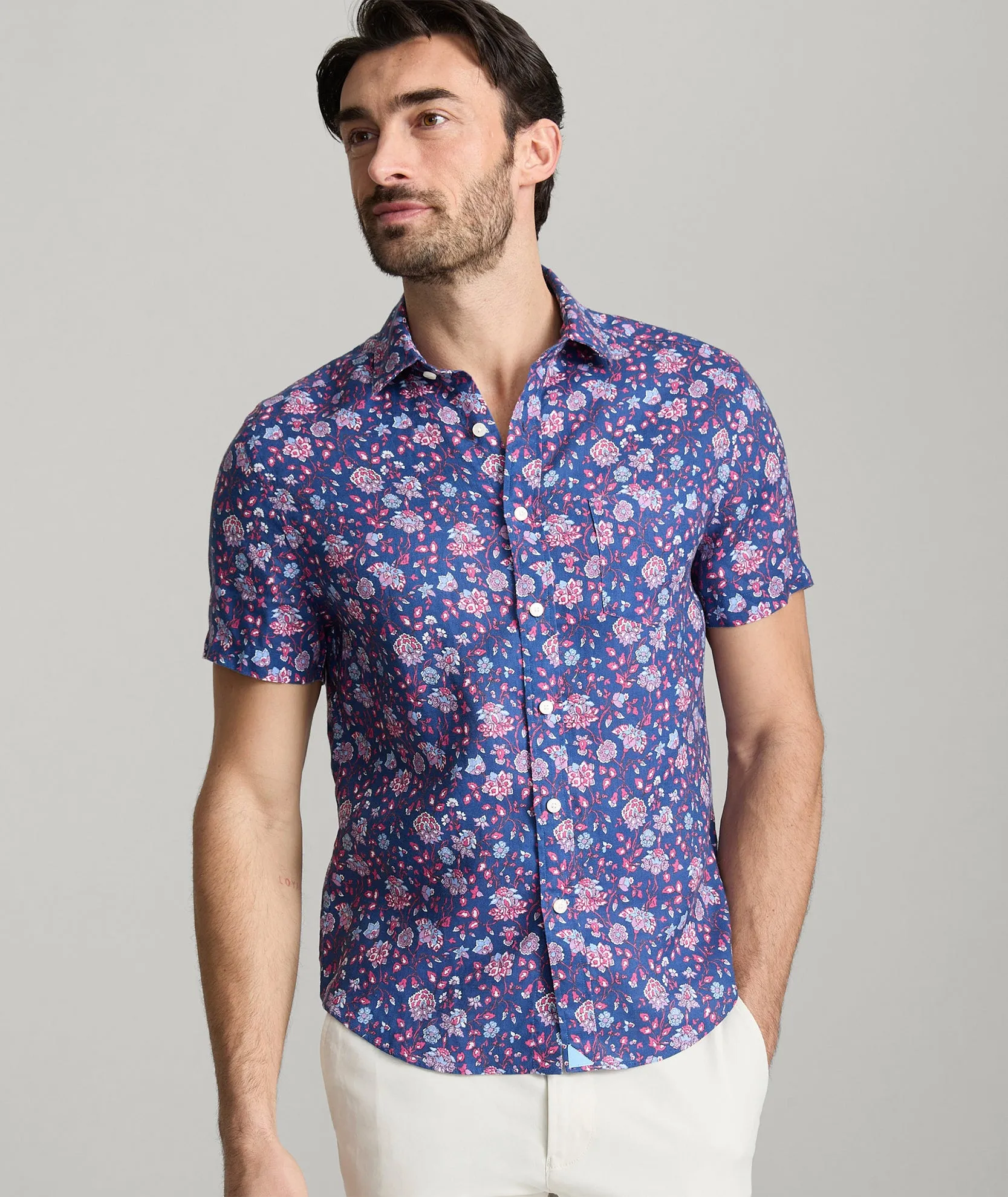 Linen Short-Sleeve Scott Shirt
