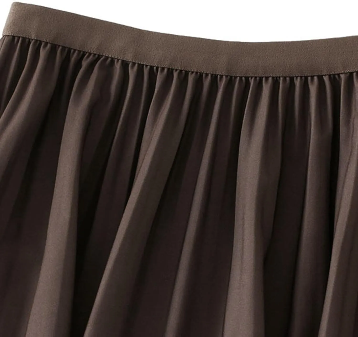 Long Skirts for Women High Waisted Slim Gradient Pleated A Line Skirt Polka Dot Print Midi Skirts for Parties