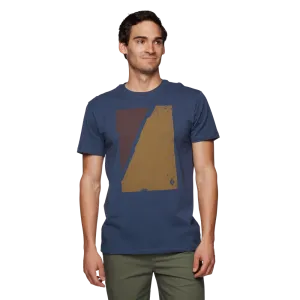 Men's Block Print Mountain T-Shirt