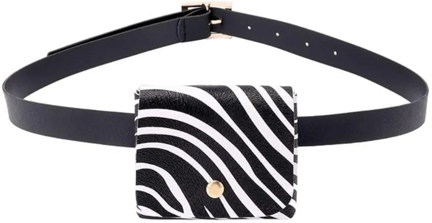 Mini Belt Bag,Punk Belt Bag Gothic Fanny Packs,Mini Waist Belt Bag Purse Wallet,Women Evening Mini Handbag