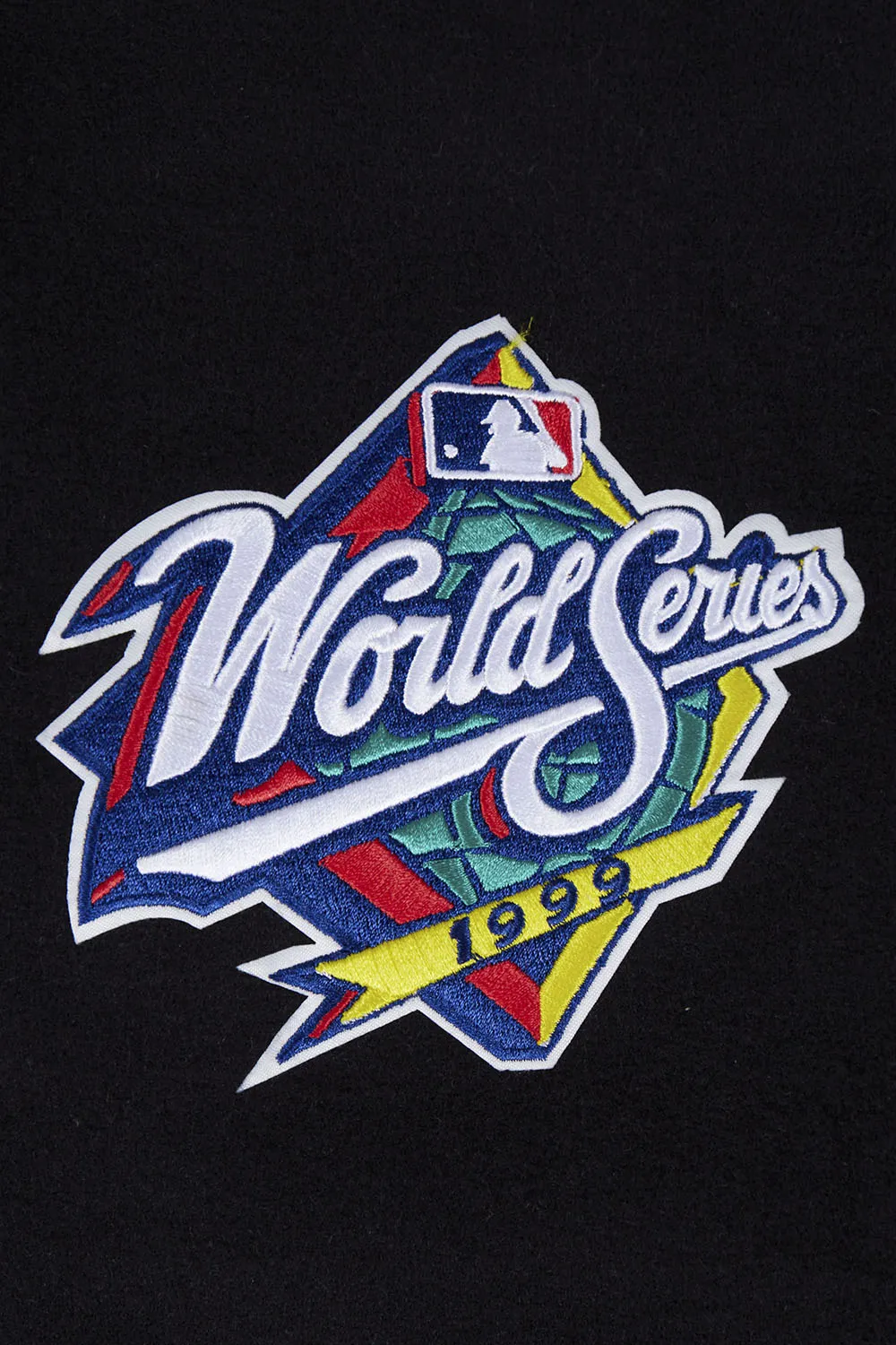 MLB LOS ANGELES DODGERS MASHUP WOMEN'S RIB WOOL VARSITY JACKET (BLACK/DODGER BLUE)