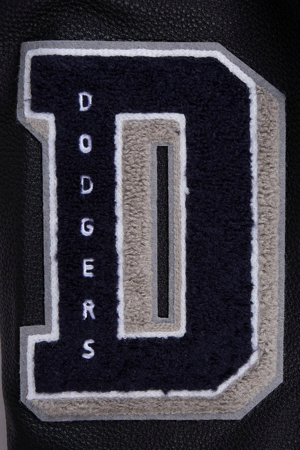 MLB LOS ANGELES DODGERS MASHUP WOMEN'S RIB WOOL VARSITY JACKET (BLACK/DODGER BLUE)
