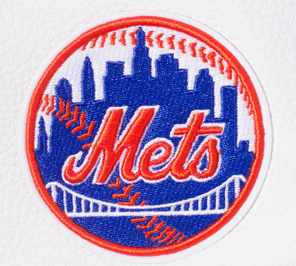 MLB NEW YORK METS MASHUP WOMEN'S RIB WOOL VARSITY JACKET (ROYAL/ORANGE/ROYAL)