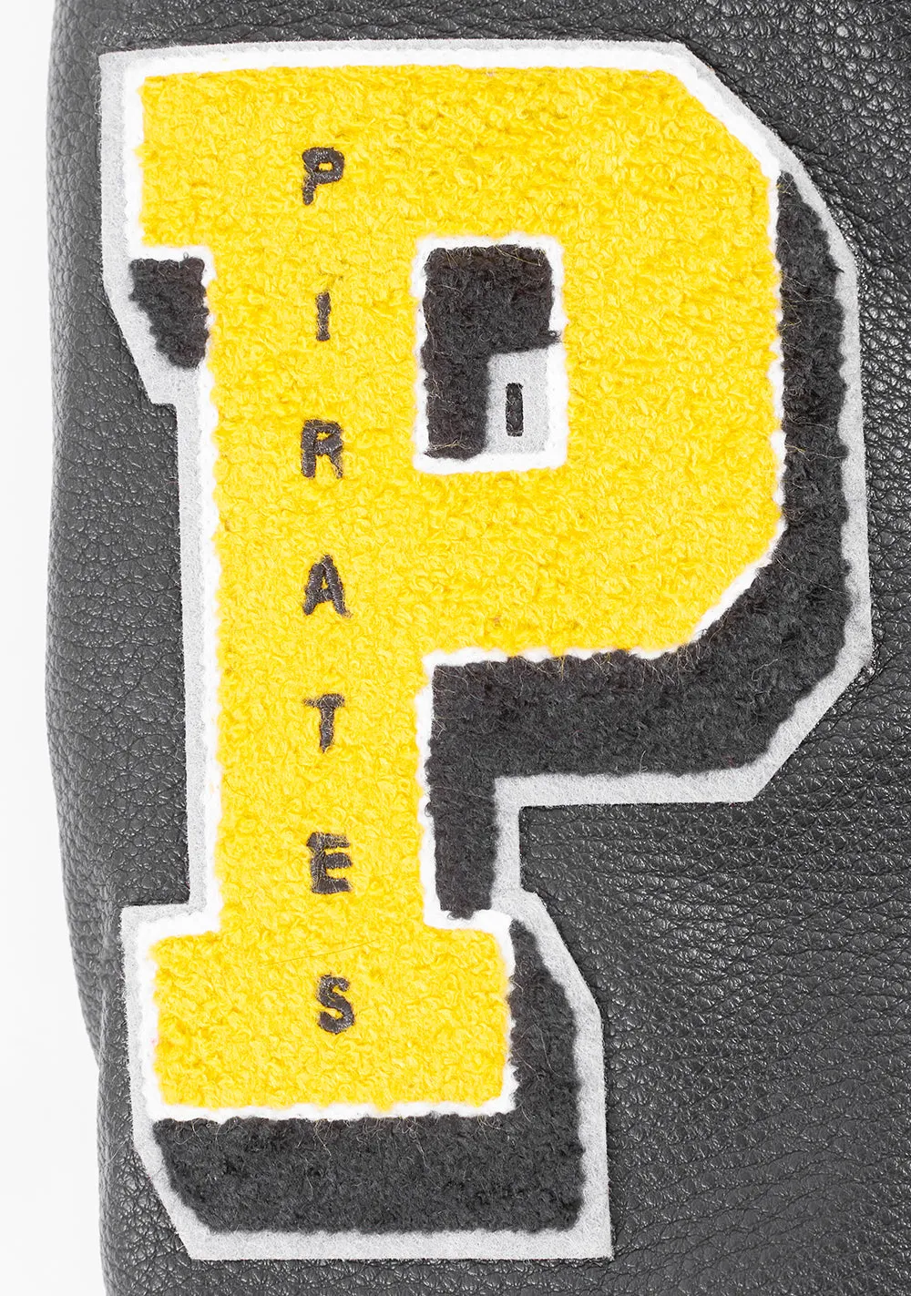 MLB PITTSBURGH PIRATES MASHUP WOMEN'S RIB WOOL VARSITY JACKET (BLACK/YELLOW)