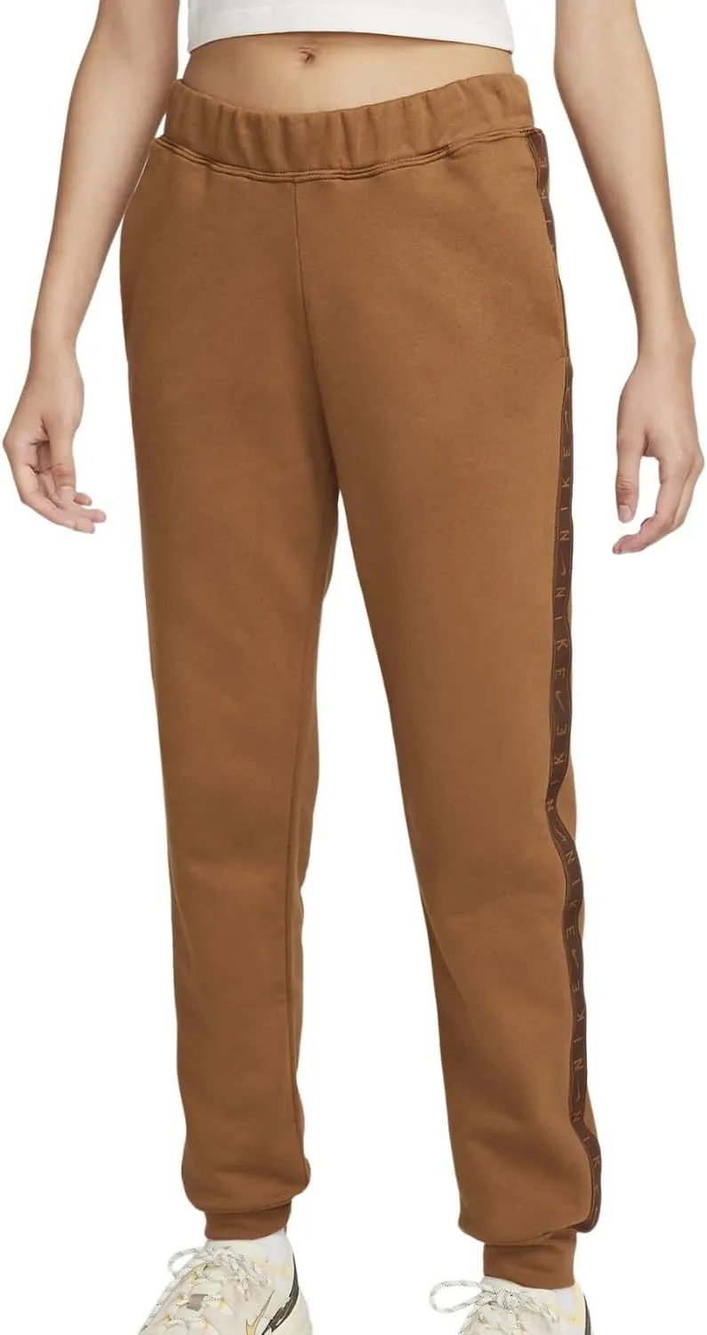 Nike Sportswear Essential Women's Fleece Pants Womens Size - Small Ale Brown/Cacao Wow