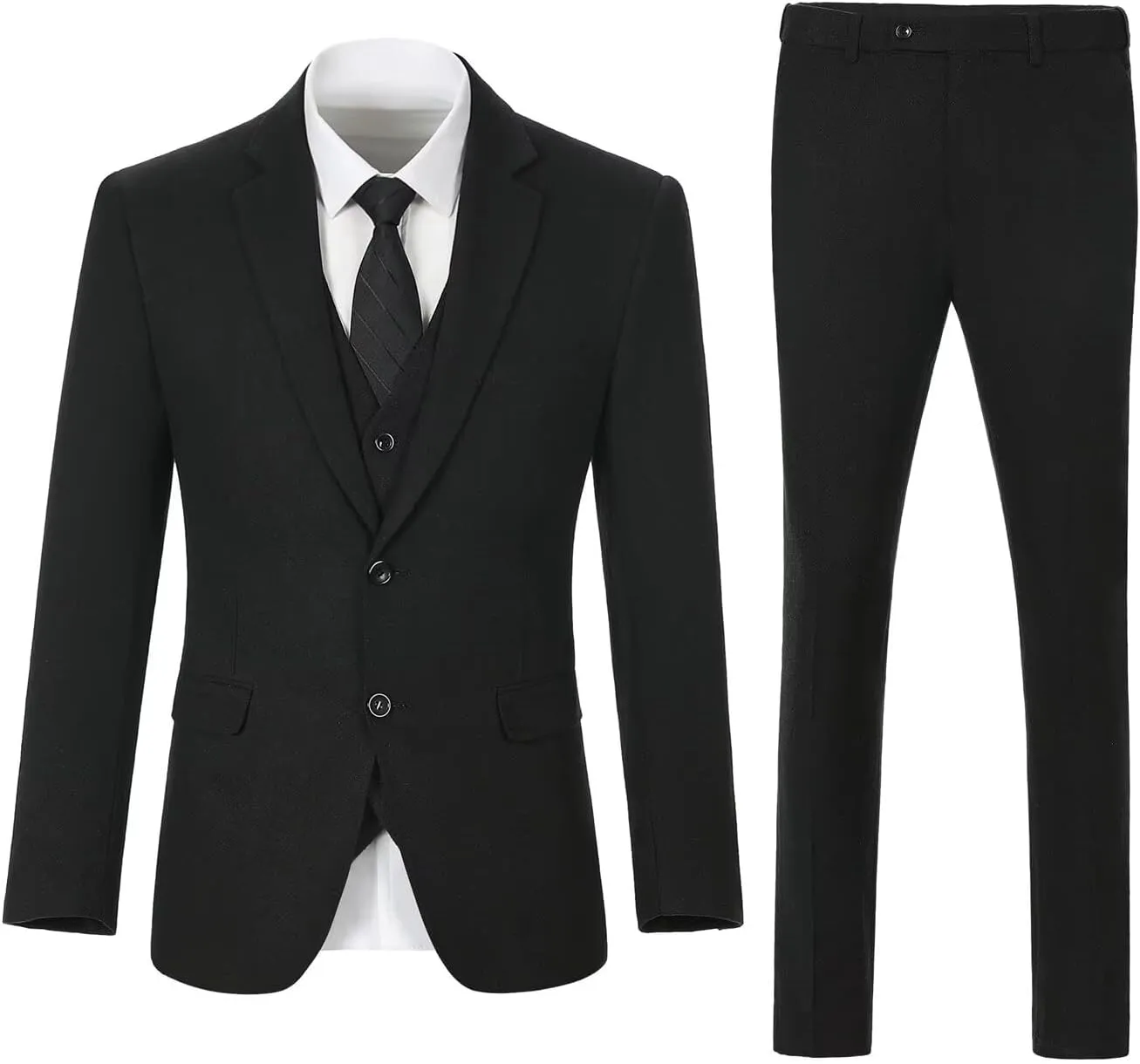 Retro 3 Piece Boys Suit Tweed Herringbone Boy Suits Slim Fit Dress Tuxedos Set Prom Teens Kids Jacket Blazer Vest Pants