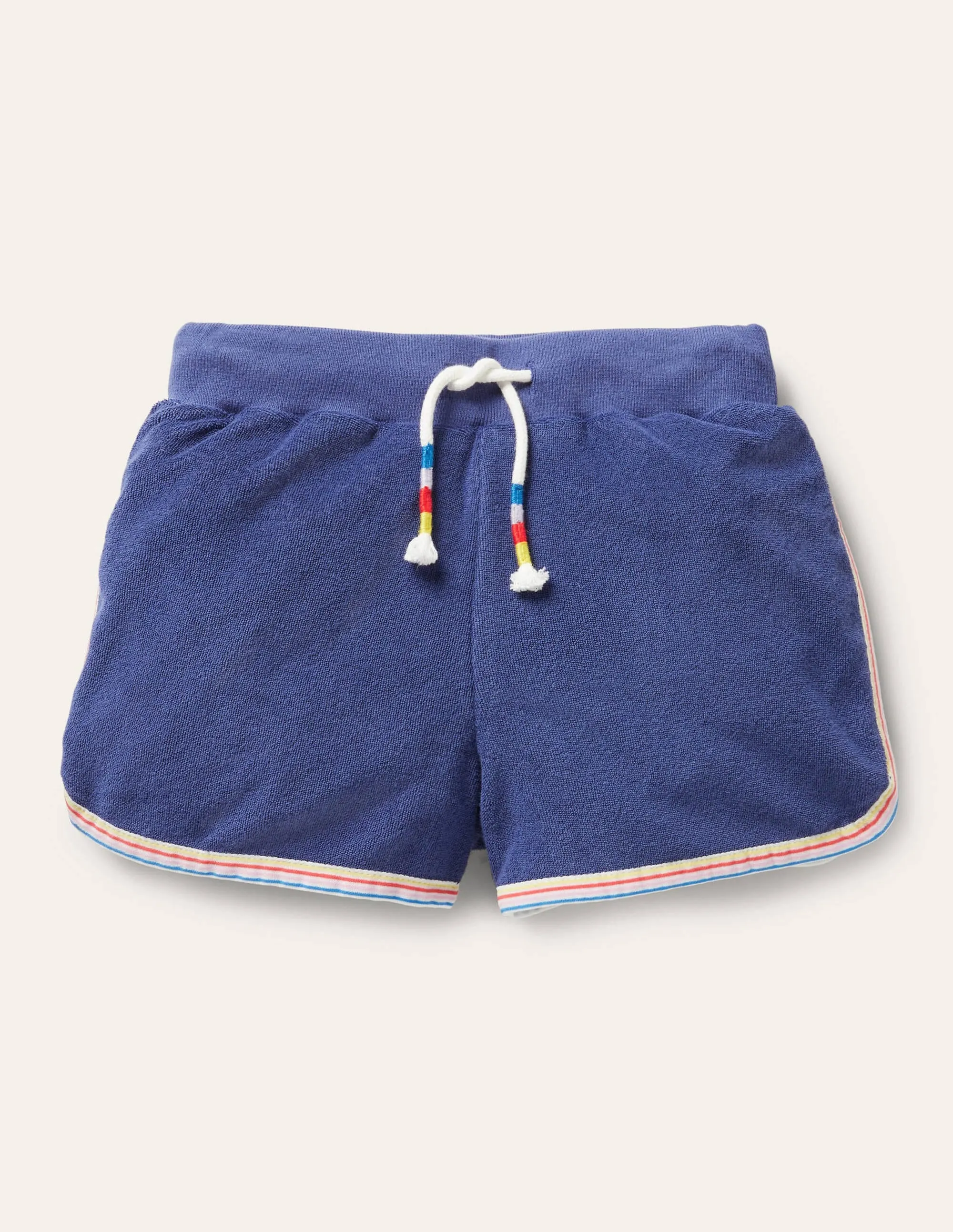 Retro Towelling Shorts-Starboard Blue
