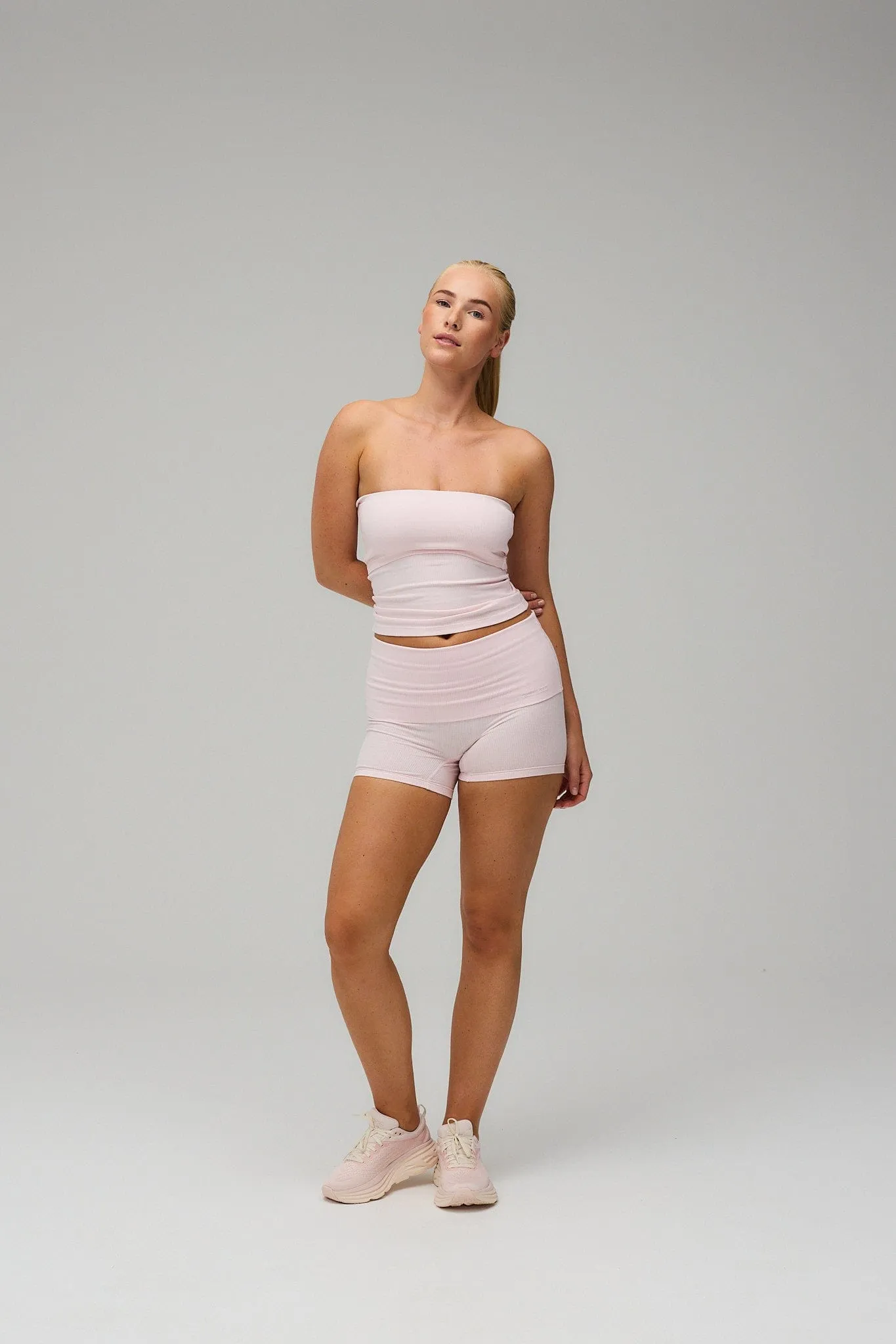 Rib Tube Top - Soft Pink