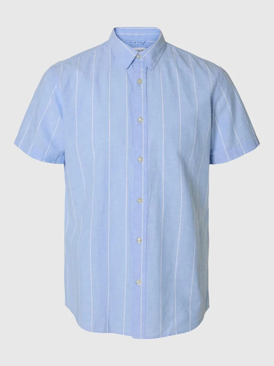 SEL16079053 Reg New Linen Short Sleeve